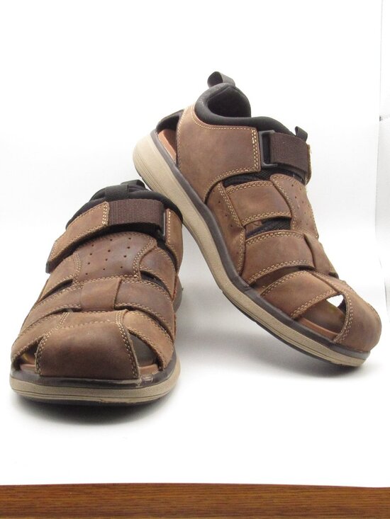 Florsheim Brown Mens Venture Fisherman Sandals Size 12 Adjustable Excellent Cond main image 12